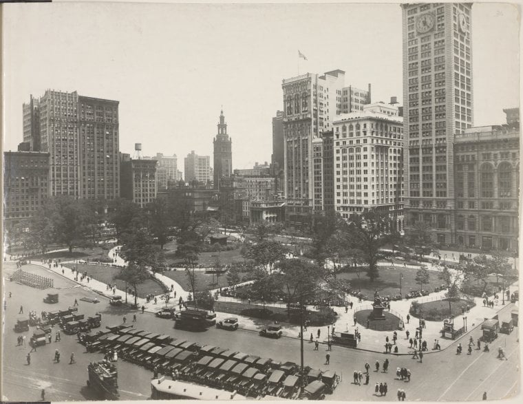 Historic photograph of Madison Square, New York